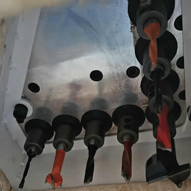 drill head configuration