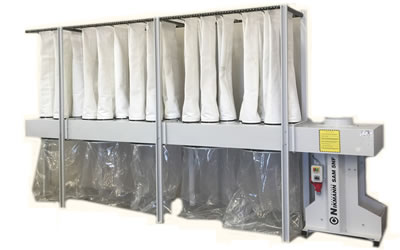 Industrial woodworking dust extractor