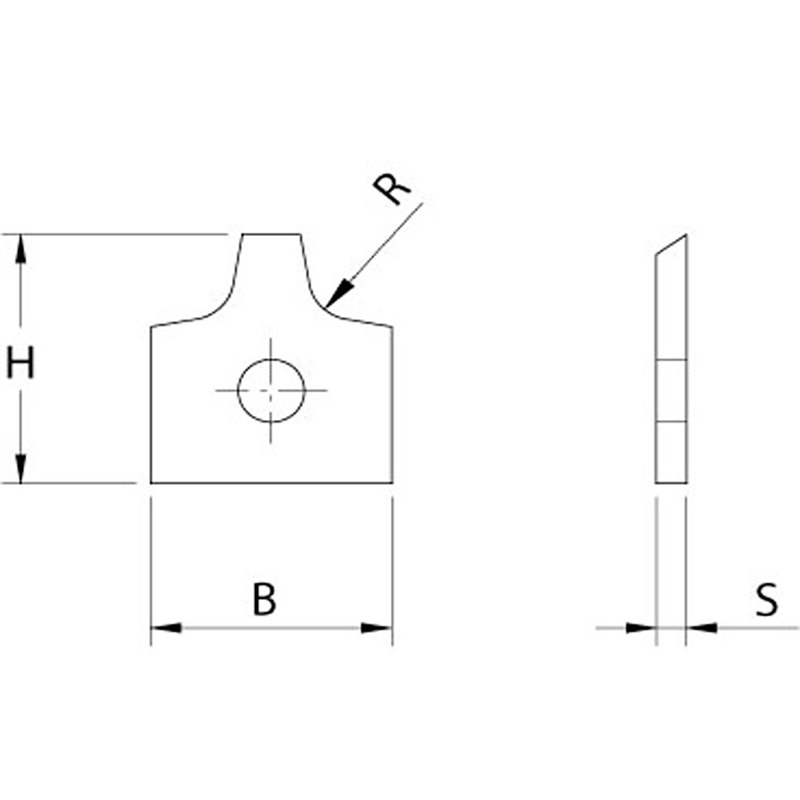 Solid carbide profile knives 