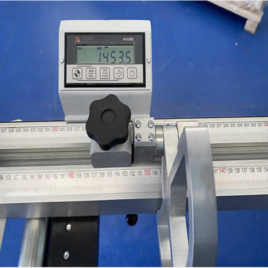 Digital Precision is Standard for cross cut stop