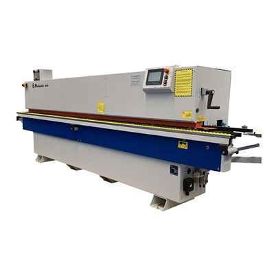 NikMann-RTF edgebander with Pre-milling, Teflon Glue Pot, Corner Rounder