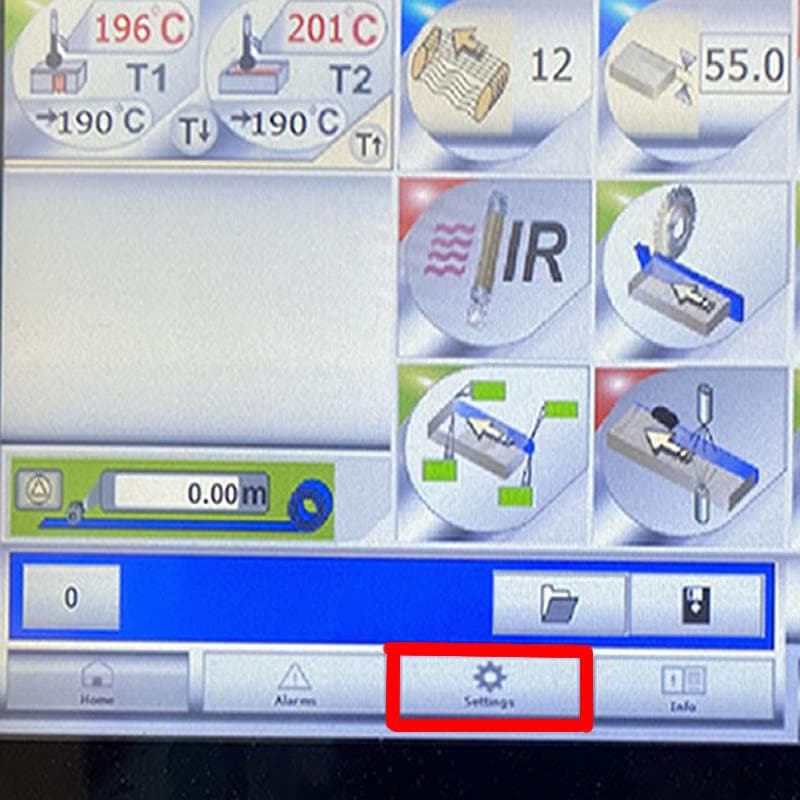 press SETTINGS button