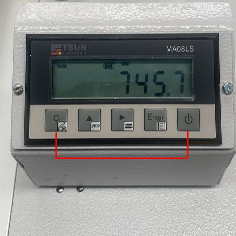 Adjustment on Digital readout