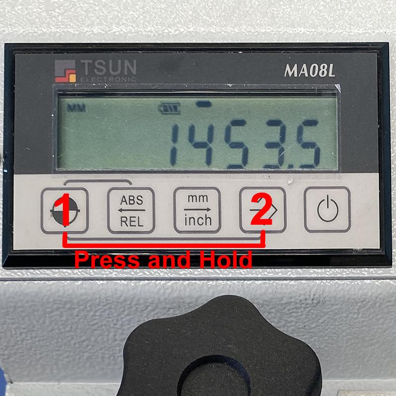 Adjustment on Digital readout