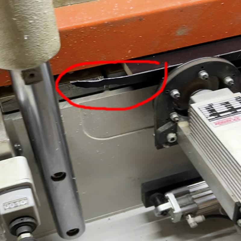 extra tape on a back of the panel
